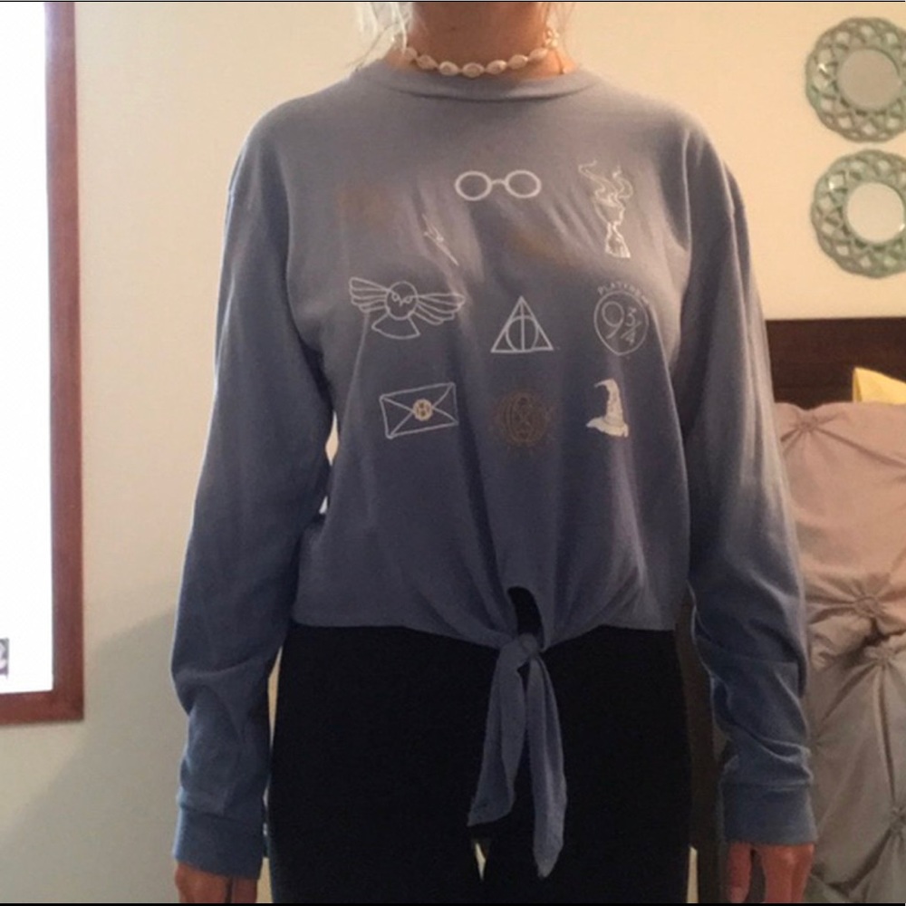Harry Potter long sleeve crop top